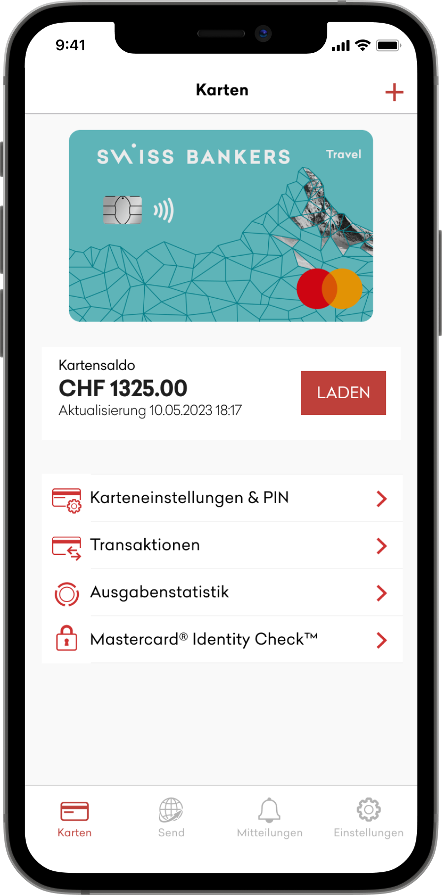 Alle Vorteile der Travel Karte mit der Swiss Bankers App nutzen